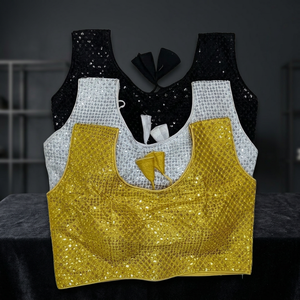 Blusa Seuence de alta calidad, ropa de fiesta gujarati tradicional india, blusa exclusiva elegante, estilo de moda con diseño de patrón en la espalda - Product Image 3
