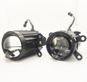 Lentille de projecteur en aluminium bi-LED de 2 pouces, feu antibrouillard 60W 6500LM 6000k IP67 étanche, ajustement universel pour voitures RX A1/A3/A4 - Product Image 1