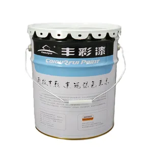 5 US Gallon Round Large Opening Paint Iron Drum Metal Pail For Water-based Paint