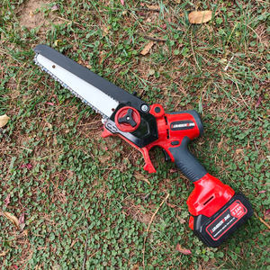 Scie à chaîne rechargeable à piles au lithium de 8 pouces Mini tronçonneuse électrique portative 21V - Product Image 2