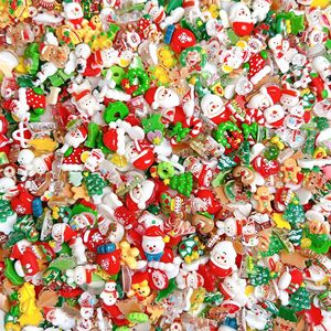 100 Uds. Figuras <span class=keywords><strong>de</strong></span> Dibujos Animados <span class=keywords><strong>de</strong></span> Navidad 2026, Lindos Muñecos <span class=keywords><strong>de</strong></span> <span class=keywords><strong>Nieve</strong></span> con Gorro Navideño, Resina DIY, Marca Qijun, Fundición Artística - Product Image 1