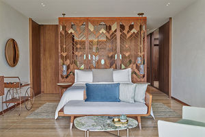 Ensemble de mobilier moderne 5 étoiles de luxe pour chambre d'hôtel Mobilier de lobby en bois sur mesure pour appartements et villas - Product Image 4