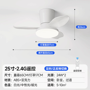 Lotus Design Flower <b>Fan</b> Light 50W LED <b>Ceiling</b> <b>Fan</b> Light <b>Remote</b> <b>Control</b> White Plastic Outdoor Use Fire Emergency IP20 Rated - Product Image 2