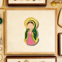 Broche personnalisée amusante et satirique, style antique et moderne, en émail et zinc, en gros, avec motifs Jésus et George Washington, pour revers de veste
