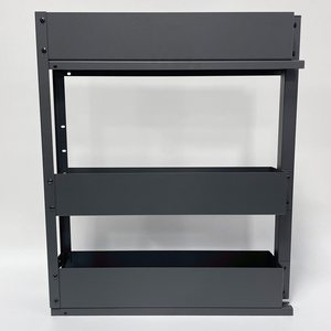Support de rangement moderne en métal pour bouteilles et bocaux, à 3 niveaux avec plateau coulissant, accessoires pour armoires de cuisine, rangement vertical pour épices 02 - Product Image 5
