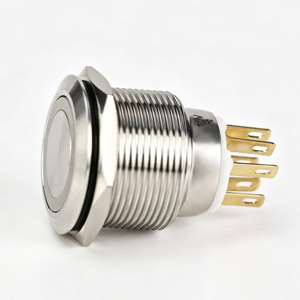 Bouton poussoir LED en métal 12mm 16mm 19mm 22mm 25mm IP65 pour système de nettoyage - Product Image 3