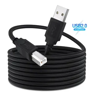 0.5M 1M High Speed USB 2.0 A To B Male Cable for Canon Brother Samsung HP Epson 2.0 USB Printer Cord for Smart Phone Computer
