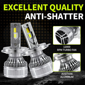 หลอดไฟหน้ารถยนต์ LED ควบคุมผ่านแอพพลิเคชั่น ขายส่งจากโรงงาน กำลังไฟ 65W 12V 2400LM แสงสโตรบ 3000K-6000K สองสี กันน้ำ สำหรับขับขี่ - Product Image 4