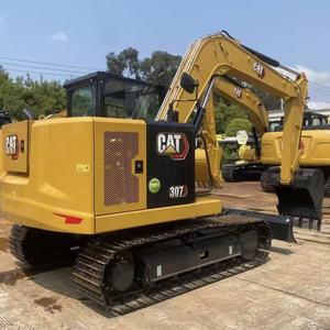 Excavadora Hidráulica Usada Cat 307 de 7 Toneladas, Mini Excavadora de Orugas Caterpillar para Trabajos de Renovación Municipal y Construcción de Paisajismo - Product Image 1