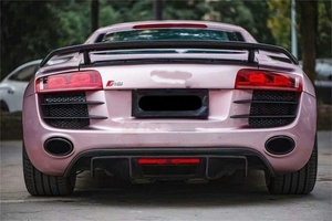 Diffuseur arrière en fibre de carbone, petit kit carrosserie pour <span class=keywords><strong>Audi</strong></span> <span class=keywords><strong>R8</strong></span> V10 Coupé <span class=keywords><strong>2008</strong></span>-2015, pièces de modification aérodynamique haute performance - Product Image 5