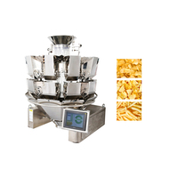 Automatische Zehn-Kopf-Lebensmittelwaage mit Doppeltür und glatter Oberfläche, Kombinationswaage für Bananenchips, Nüsse, Kartoffeln