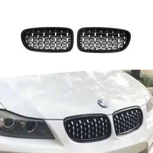 Parrillas Delanteras Negras Meteor Silver ABS para BMW Serie 3 E90 2008-2011 - Product Image 1