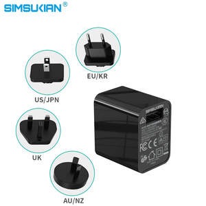 SK12G US Plug Power Supply <strong>Adapter</strong> FCC Approved 5W USB <strong>Charger</strong> LED Light 5V1A 12V0.1A DC Output PC Material Plug-In Connection - Product Image 5