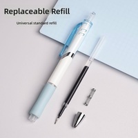 Stylo Gel Rétractable Noir Style Gelée 0,5 mm Pointe Bille, Design Élégant pour Études, Bureau et Signature (Vente en Gros)