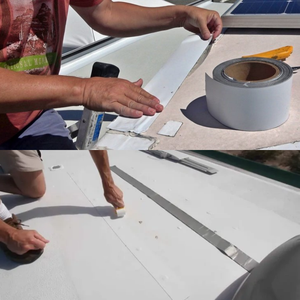 Ruban d'étanchéité pour joint de toit personnalisé Scellant métallique pour toit de VR Revêtement imperméable pour la réparation d'auvent Ruban pour <span class=keywords><strong>fuite</strong></span> de toit de camping-car - Product Image 4
