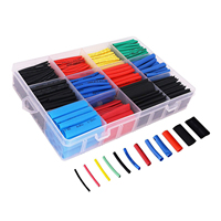560 pcs Termorestringenti Isolamento Elettrico Wrap Tubo Del Manicotto Del Cavo