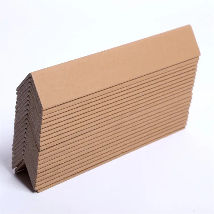 Waterproof L-shape Pallet Carton Paper Angle Protector Corrugated White 50x50x4mm V-board Cardboard Corner Protectors