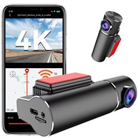 2023 Mini caméscope automatique à commande vocale avec WiFi intégré avant 2160P arrière 1080P double caméra vidéo dvr de voiture blackbox dash cam 4K