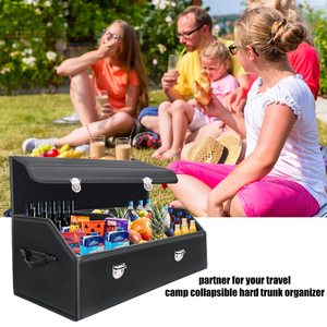 Nhà Máy Xe Thân Cây SUV Tổ Chức 30 Inch Da Đóng Mở Thân Cây Hàng Hóa Tổ Chức Có Thể Điều Chỉnh Tự Động Hàng Tạp Hóa Lớn Hộp Lưu Trữ - Product Image 2