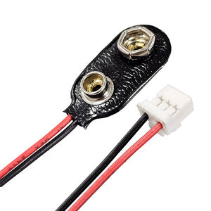 Connecteur de batterie 9V personnalisé avec clip de fixation, câble porte-fils, cordon 3 broches 26AWG, faisceau de câblage assemblé - Product Image 1
