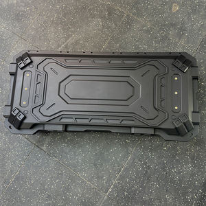 Boîte universelle noire 84L pour <span class=keywords><strong>tente</strong></span> de voiture sur le toit Boîte à outils de camping verrouillable avec coque rigide pour l'extérieur - Product Image 5