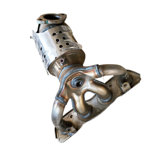 เครื่องฟอกไอเสียเชิงเร่งปฏิกิริยาท่อร่วมไอเสียสแตนเลสสำหรับรถยนต์ฮุนไดเวอร์นาเกาหลี - Product Image 6