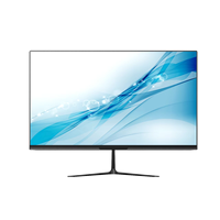 Moniteur de bureau LED incurvé FHD/QHD 2K/4K pas cher d'usine, ODM/OEM, 75/100/165/180 Hz, 22/24/27 pouces, moniteur de bureau plat pour PC
