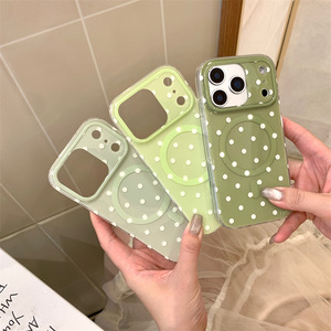 เคสโทรศัพท์ลายจุดแม่เหล็กสองชั้นแบบเรียบง่ายสำหรับฤดูร้อน ใช้ได้กับ iPhone 17 Pro Max 16 15 14 - Product Image 3