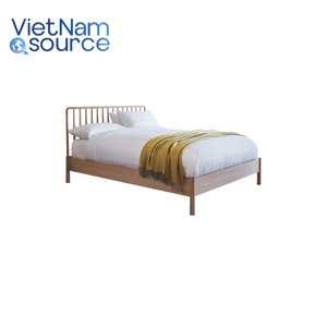 Cadre de lit durable de la meilleure valeur Mobilier de maison fabriqué au Vietnam-Ensemble de chambre à coucher Logement étudiant Chambre de fabricant de confiance - Product Image 1