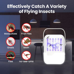 USB portatile ricaricabile da esterno solare Zapper elettrico insetto Killer con mosca portatile a stato solido Zappe - Product Image 2