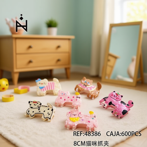 Fermagli per capelli Nini Cat da 8 cm, design a cartoni animati per bambini e donne, in plastica casual di alta qualità - Product Image 3