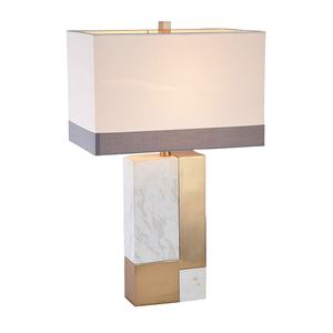 L'approvisionnement du fournisseur <span class=keywords><strong>lampe</strong></span> de table vintage <span class=keywords><strong>lampe</strong></span> de table en métal hôtel de luxe en marbre table lampes pour vente - Product Image 1