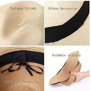 Sombrero de Paja de Ala Ancha para Surfistas y Socorristas 2025, Sombrero de Paja Natural para Exteriores, con Logotipo Personalizado, Unisex, para Adultos, con Imagen Simple, Estilo Bucket Hat - Product Image 4