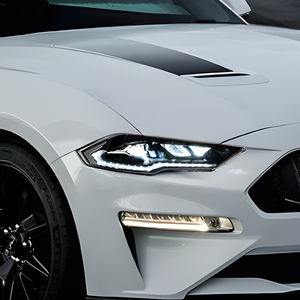 Para <span class=keywords><strong>Ford</strong></span> <span class=keywords><strong>Mustang</strong></span> 2018-2023 LED Auto faros montaje dinámico intermitente proyector lente lámparas delanteras actualización 6500K nuevo Coche - Product Image 4