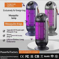 Lampe anti-moustiques électrique à détection de lumière, piège à insectes UV mural, veilleuse à faible rayonnement pour chambre et extérieur