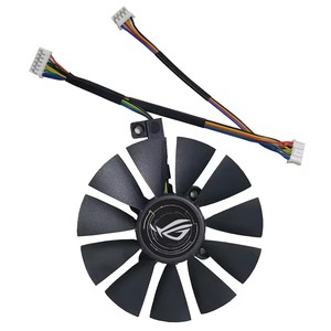 ใหม่87มม. 6PIN RX พัดลม VEGA56 VEGA64สำหรับ Asus ROG-STRIX-RX <span class=keywords><strong>580</strong></span> 570 480 GTX 1080 1070 1060การ์ดวิดีโอ390พัดลมระบายความร้อน - Product Image 4