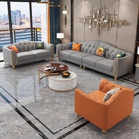 Ensemble de meubles de salon Geshang de luxe personnalisable, design moderne et élégant, canapé sectionnel en tissu