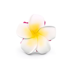 Fermaglio per capelli a forma di fiore di frangipani color gelatina elettroplaccato da 8 cm - Product Image 1