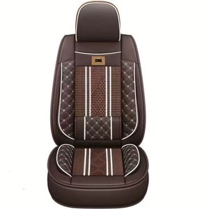 Housse de siège de voiture universelle en cuir de luxe TONGHUI avec housse de coussin, toutes saisons - Product Image 1