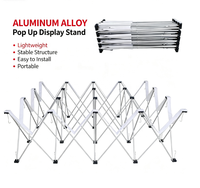 Support d'affichage droit pop-up en acrylique 10x8 pieds personnalisé pour stand d'exposition, toile de fond de salon professionnel, bannière murale réutilisable - Vente en gros