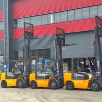 Chariot élévateur diesel diesel 3t 3ton 3500kg avec 3 étapes de mât hauteur de levage de 4500mm avec EPA
