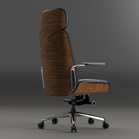 Fauteuil de bureau de direction de luxe en gros, en cuir synthétique, ergonomique, en maille, moderne, pivotant, réglable en hauteur, base chromée 3D