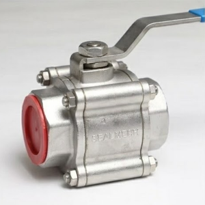 CF8M CF8 Three Piece Full Port Manual Ball Valve Class 150 NPT Female Thread <b>Socket</b> Weld Pipeline OEM - Product Image 1
