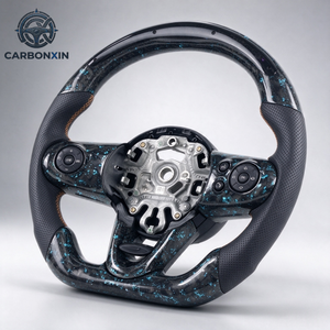 Volante de Fibra de Carbono Forjado Personalizado para Mini Cooper R56 R53 F54 F56 F57 F66 Jcw s Lci2 Contryman Clubman Sin Airbag - Product Image 4
