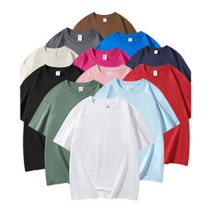 T-shirt à épaules tombantes T-shirt de luxe vierge et lourd Streetwear personnalisé T-shirt surdimensionné en coton 220 g/m² - Product Image 1