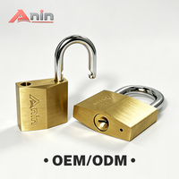 Cadenas à clé en laiton, corps taillé en diamant, anse en acier trempé, cadenas de sécurité robustes avec logo personnalisé pour armoire et coffre