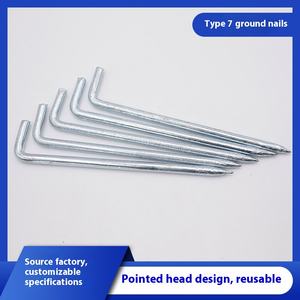 Clous au sol pointus en forme de <span class=keywords><strong>7</strong></span> galvanisant des fournitures d'extérieur pour auvent de camping - Product Image 3
