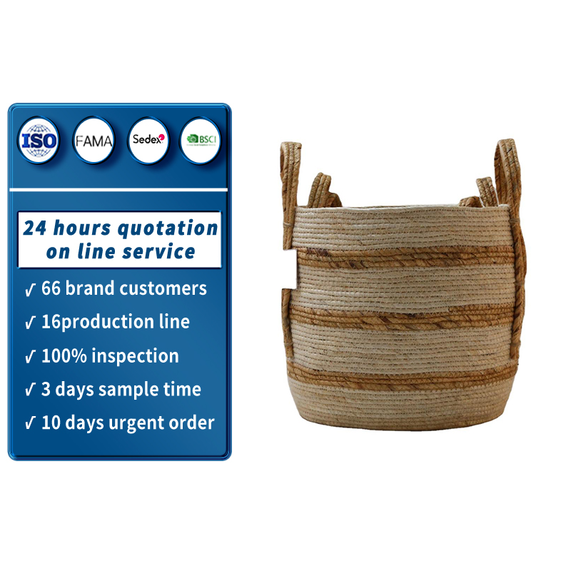 Новая подсекция, жаропрочная и простая корзина для вязания ручной работы, корзины для хранения из натурального плетения