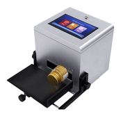 OH1L Petite imprimante à jet d'encre de bureau intelligente Machine de codage statique électrique Bouteilles en papier Bouchons Durée de conservation des aliments Codage de production de date