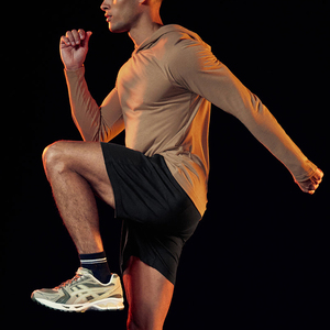 <strong>Long</strong> <strong>Sleeve</strong> Athletic <strong>Men's</strong> Hooded <strong>T</strong> <strong>Shirts</strong> With Your Own Brand Logo Printing Custom <strong>T</strong> <strong>Shirt</strong> - Product Image 5